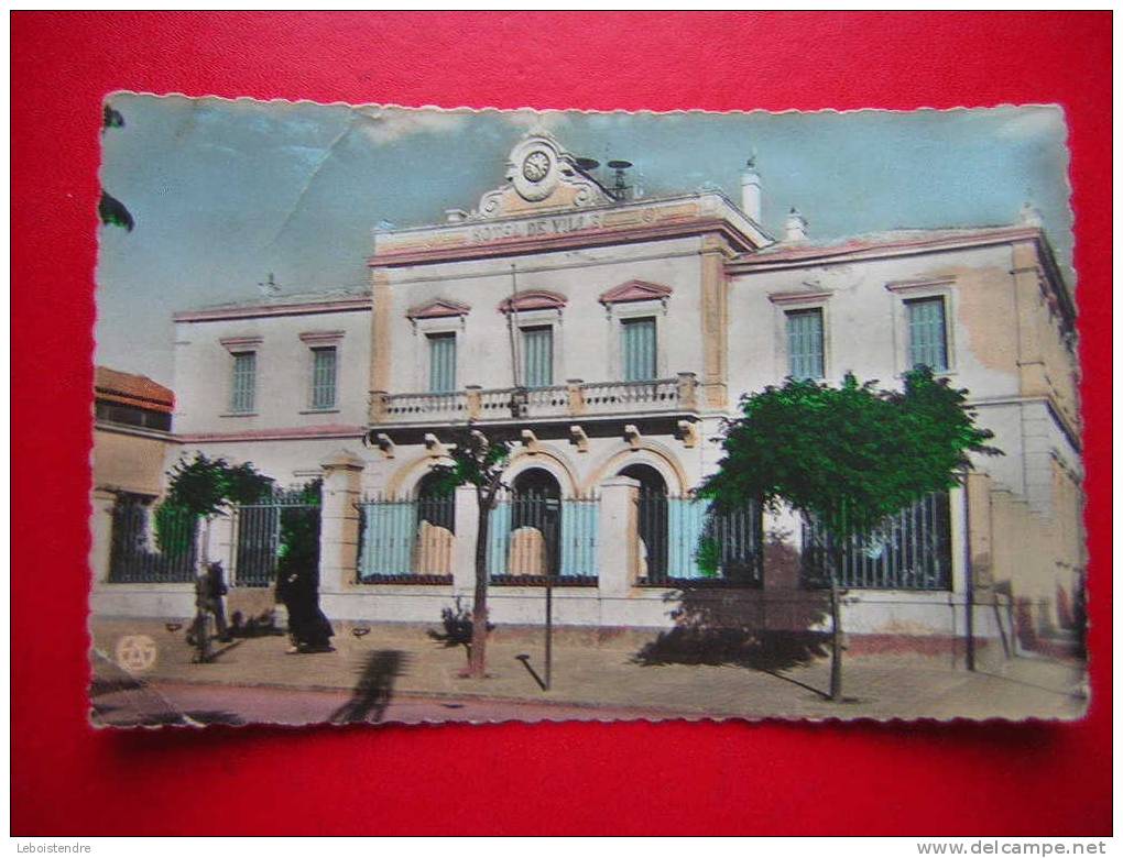CPSM-ALGERIE-BATNA -L'HOTEL DE VILLE -3 PHOTOS DE LA CARTE - Batna