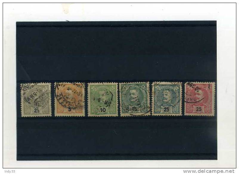 - PORTUGAL 1892/98 . SUITE  DE TIMBRES  1895 - Used Stamps