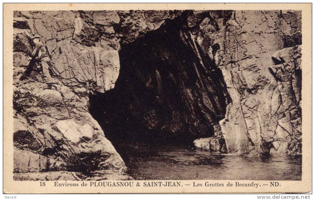 PLOUGASNOU & SAINT JEAN (Environs) - Les Grottes De Becanfry - - Plougasnou