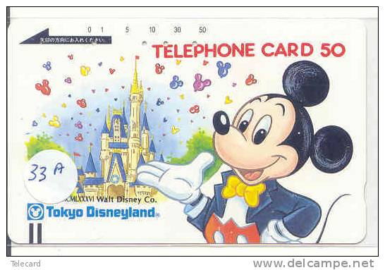 Telefonkarte Japan (33a)  Télécarte DISNEY Japon * Phonecard Japan * Telefonkarte Japan * Mickey Mouse * Movie * Cinema - Disney