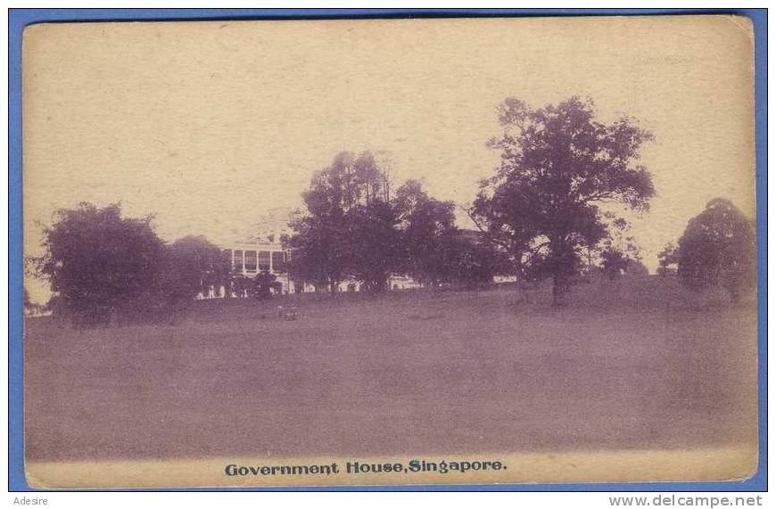 Government House SINGAPORE, Nicht Gelaufen Um 1920, Sehr Guter Zustand - Singapour