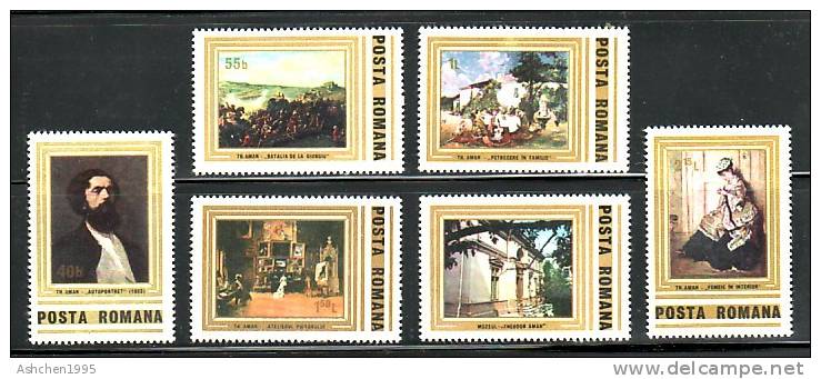 Romania Rumanien 1981, Mi 3810-3815, Theodor Aman Paintings --- MNH ** - Unused Stamps
