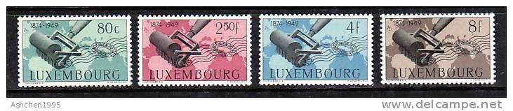 Luxemburg 1949, Mi 460 - 463, 75th Anniv. Of UPU, CV 32 Euro - MNH ** - Neufs