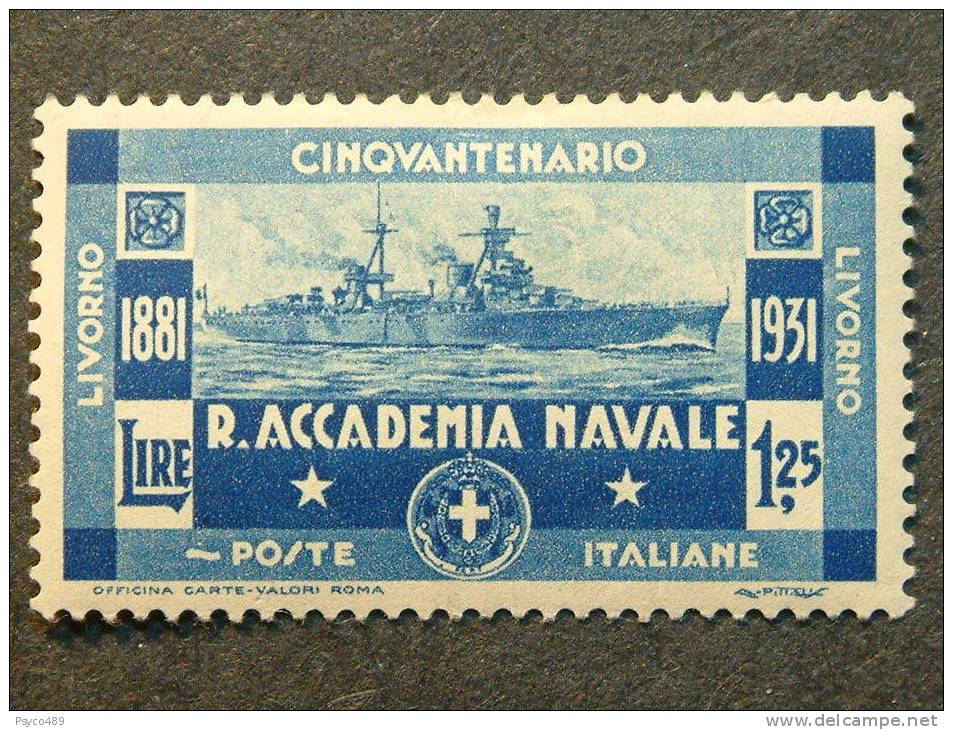 ITALIA Regno -1931- "Accademia Navale" £. 1,25 MH* (descrizione) - Mint/hinged