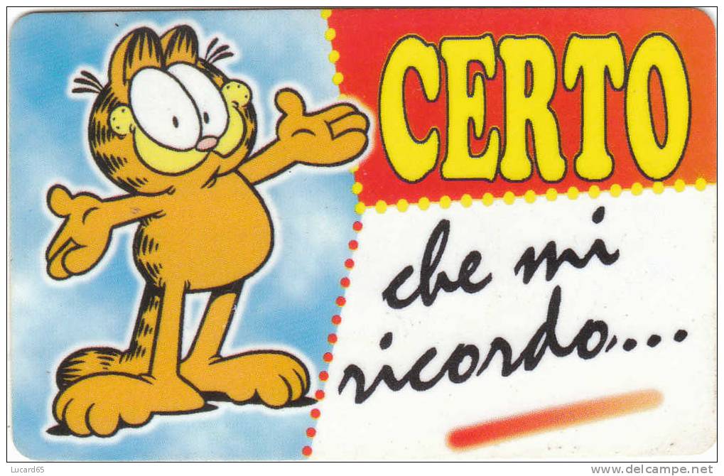 PAWS - GARFIELD - CARDS - CERTO CHE MI RICORDO - Other & Unclassified