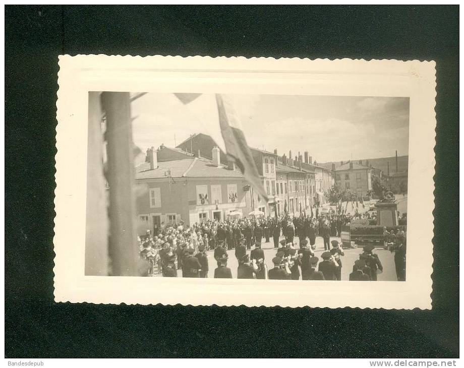 Photo Originale - Pagny Sur Moselle - Inauguration De La Place De Verdun Le 14 Juillet 1958 ( Cérémonie ) - Places