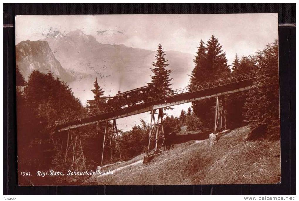 RIGI Bahn - CH - Schnurtobelbrücke. Circulé - Circulated - Gelaufen. - Ouvrages D'Art