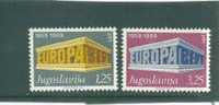 Cept 1969 Joegoslavie Yougoslavie Yvertn° 1252-53 ***  MNH Cote 16 Euro - 1969