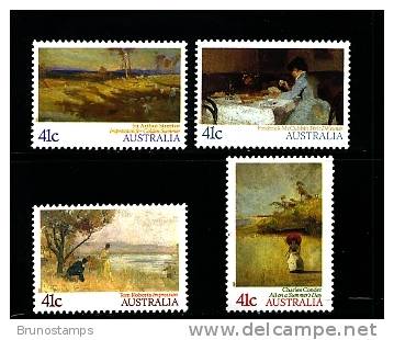 AUSTRALIA - 1989  AUSTRALIA IMPRESSIONISTS  SET  MINT NH - Mint Stamps