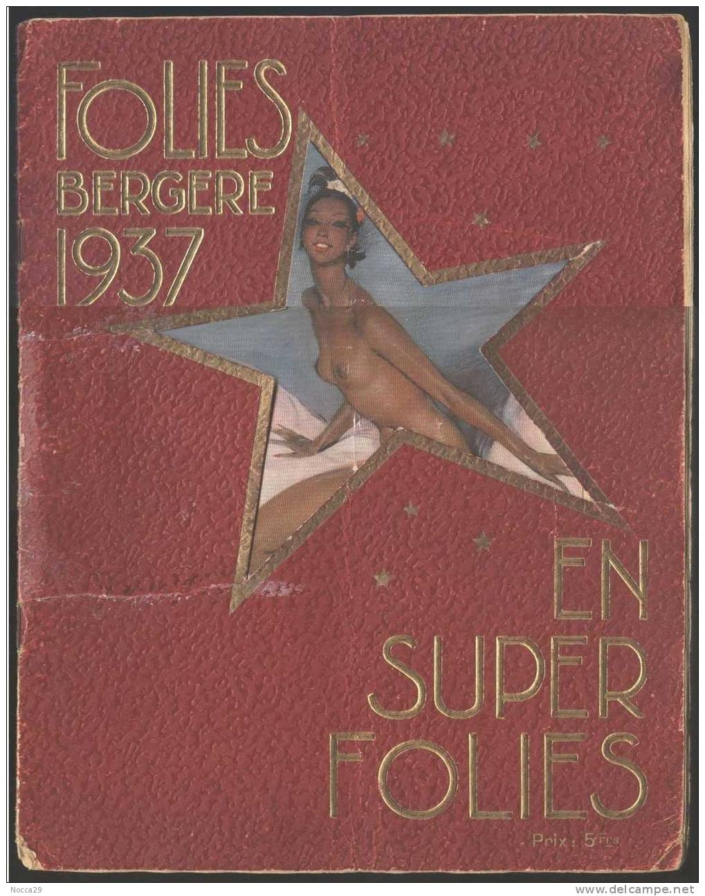 FOLIES BERGERE 1937 RARO NUMERO DEDICATO ALLA GRANDE JOSEPHINE BAKER - 1900 - 1949