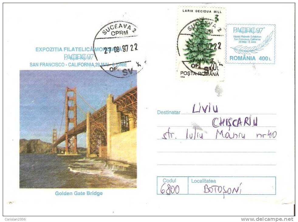 Romania / Postal Stationery / Golden Gate - Ponti