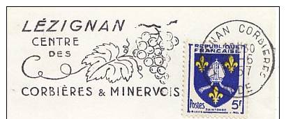 11  LEZIGNAN CORBIERES  Centre Des Corbières Et Minervois  4/06/57 - Vins & Alcools