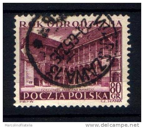 Francobollo Singolo - POLONIA 1953 - USATO - Yvert 724 - Used Stamps
