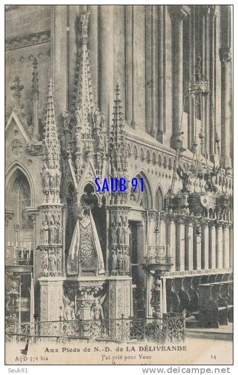 La Délivrande - Notre-Dame De La Délivrande--A.D. -N°571 Bis   -Circulé En 1917 -Réf:4_0337 - La Delivrande