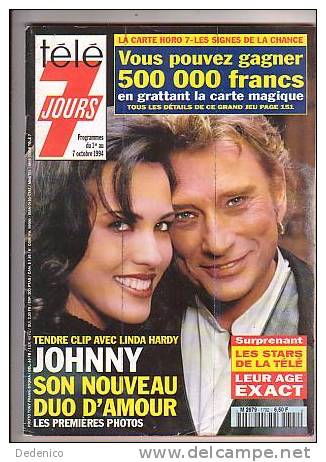 Johnny  HALLYDAY  :   TELE 7 JOURS  :  OCTOBRE  1994 - Música