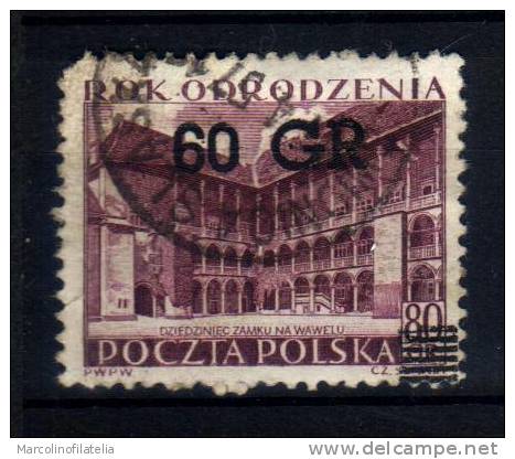 Francobollo Singolo - POLONIA 1956 - USATO - Yvert 863 - Usati