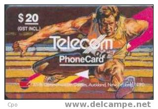 # NEW_ZEALAND NZ4S_2 1990 Commonwealth Games - Hurdling 20 Gpt 01.90 -sport- Tres Bon Etat - Nieuw-Zeeland