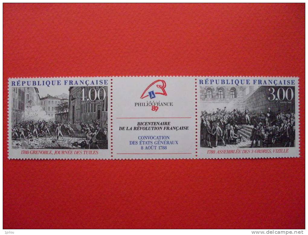 FRANCE  N° 2538A NEUF(S)**  BICENTENAIRE DE LA REVOLUTION. - Rivoluzione Francese