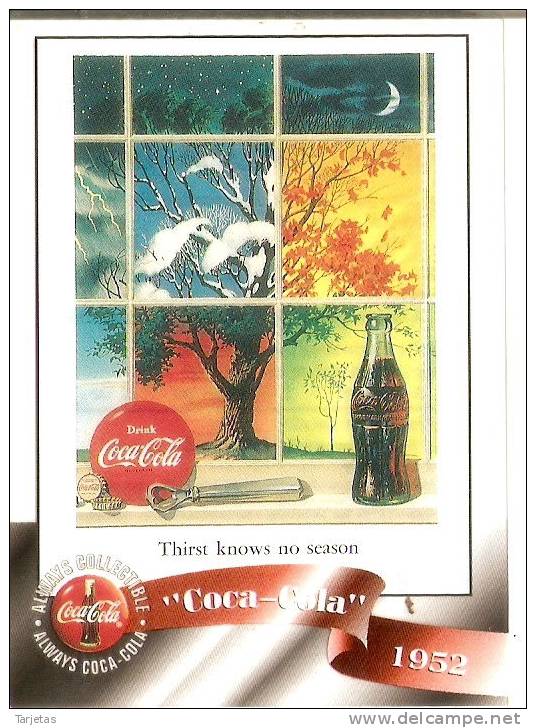 Nº 23 TARJETA DE COCA-COLA DE LAS 4 ESTACIONES  (no Es Tarjeta Telefonica) - Publicidad