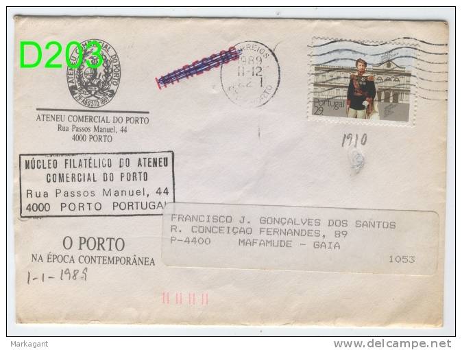 PORTUGAL # 1910 - Used 1989 - Caixa # 8 - Cartas & Documentos