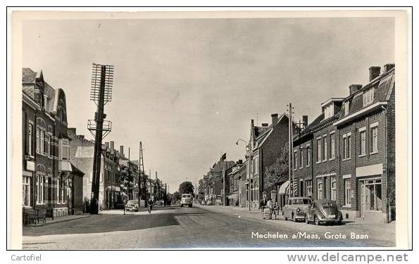 MAASMECHELEN- GROTE BAAN-ZELDZAME FOTOKAART-AUTO-VOLKSWAGEN-KEVER - Maasmechelen