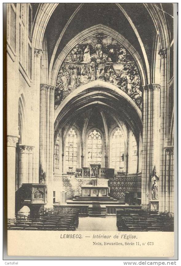 LEMBEEK- INTERIEUR DE L'EGLISE-NELS- SERIE 11 N° 673 - Halle