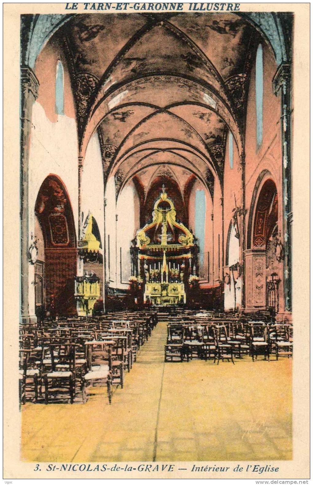 CPA - 82 - SAINT-NICOLAS-DE-LA-GRAVE - Intérieur De L'église - 437 - Saint Nicolas De La Grave