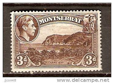 Montserrat  1938  KGVI  3d  (*) Perf 14 - Montserrat
