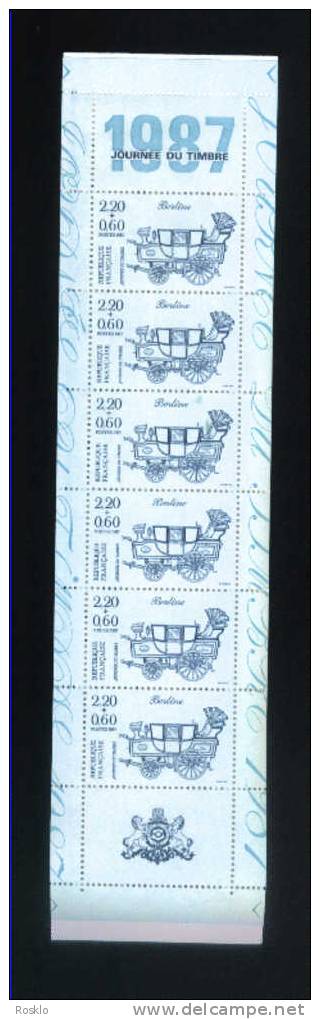 FRANCE / 1987  JOURNEE DU TIMBRE  LE CARNET  / ETAT NEUF - Stamp Day