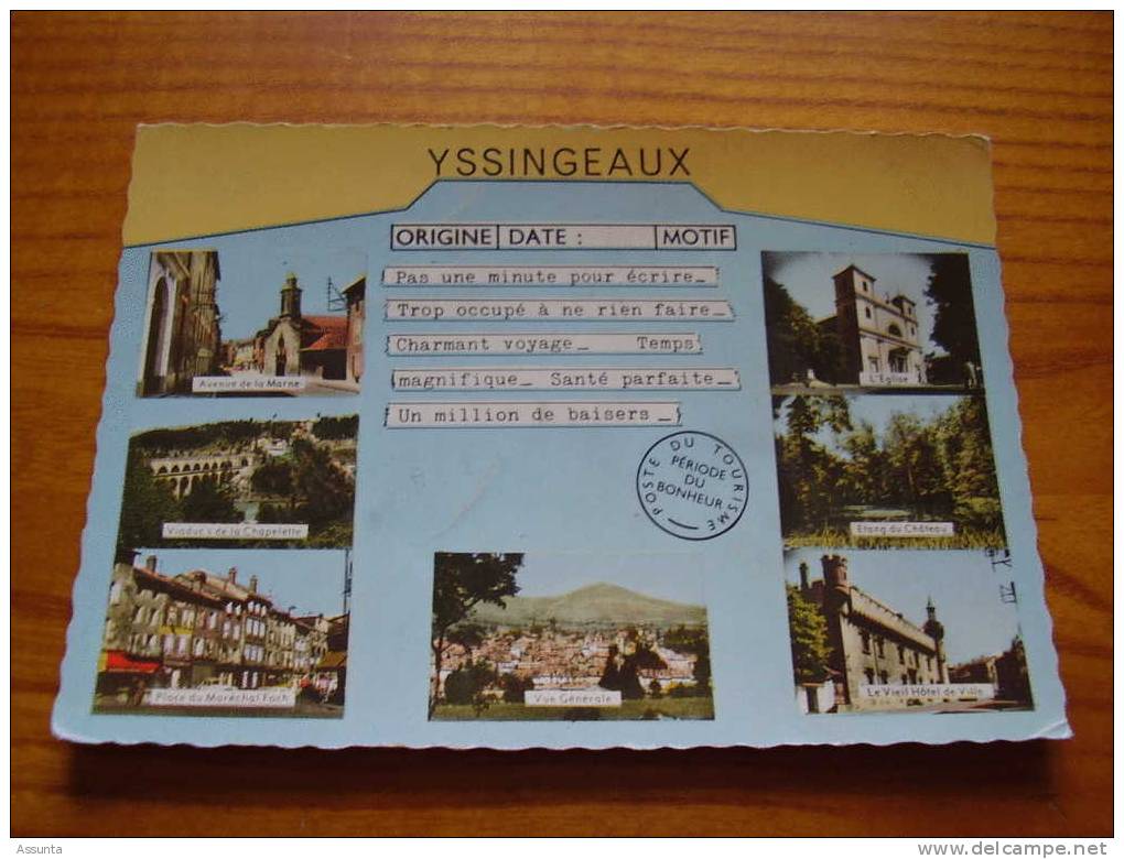 Vues Multiples En Télégramme  De Yssingeaux En Haute Loire - Yssingeaux