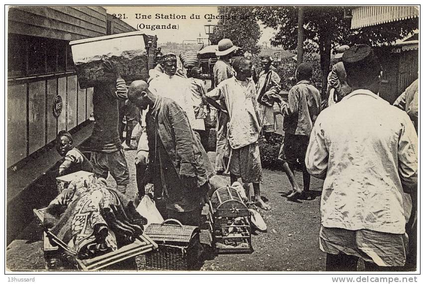 Carte Postale Ancienne Ouganda - Une Station Du Chemin De Fer - Gare - Ouganda