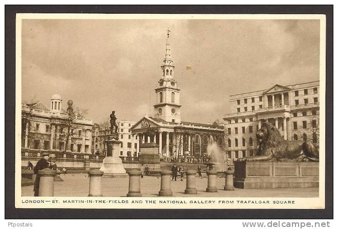 LONDON (United Kingdom) - St. Martin In The Fields And The National Gallery From Trafalgar Square - Trafalgar Square