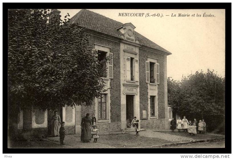 95 Menucourt Ecole Mairie D95D C95388C RH091033 - Menucourt