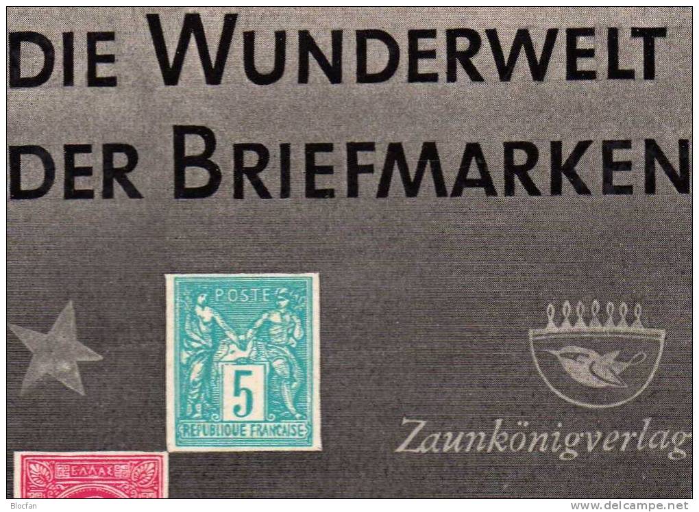 Die Wunderwelt Der Briefmarke 1956 Antiquarisch 12€ Wegweiser Für Sammler Philatelic Old Stamps Collection Book Germany - Altri & Non Classificati