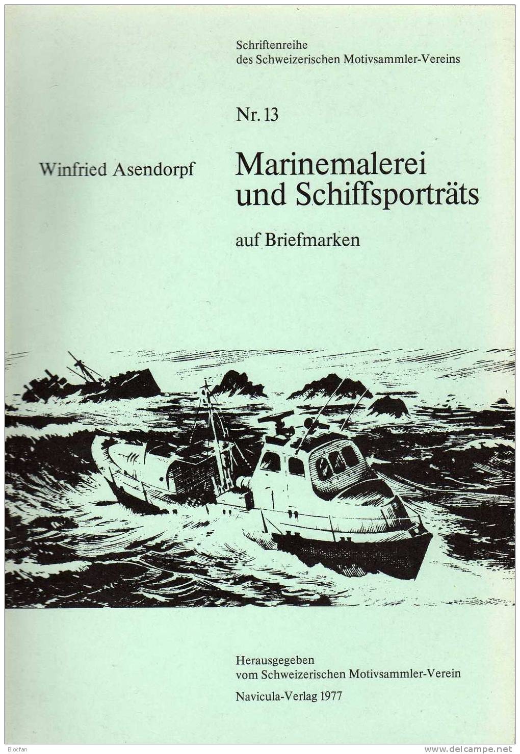 Marine-Malerei Auf Briefmarken1977 Antiquarisch 10€ Schiffs-Porträts - Other & Unclassified