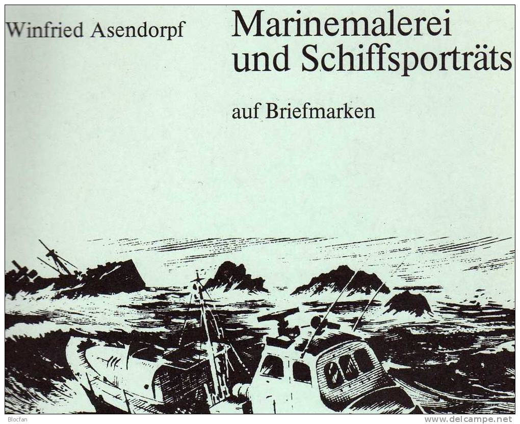 Marine-Malerei Auf Briefmarken1977 Antiquarisch 10€ Schiffs-Porträts - Sonstige & Ohne Zuordnung