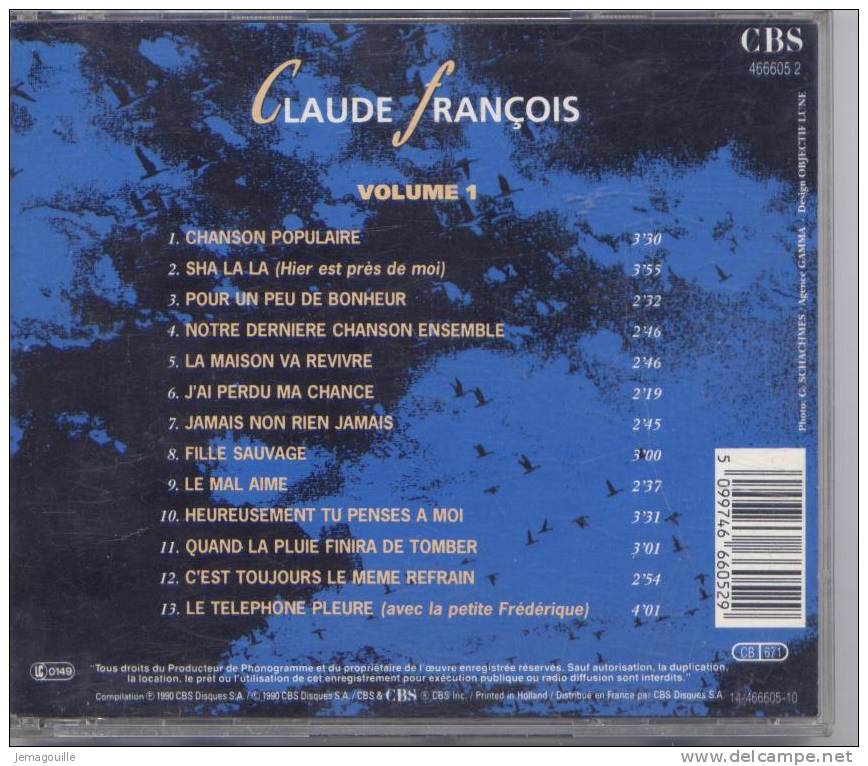CD - CLAUDE FRANCOIS - FOR EVER - VOL.1 - Autres & Non Classés