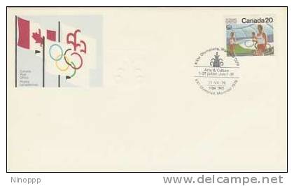 Canada -1976 Montreal Olympics ,Arts & Culture, Souvenir Cover - Sommer 1976: Montreal