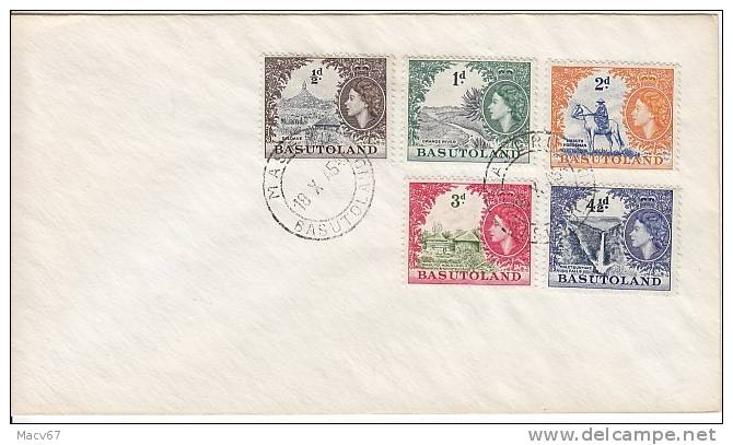 Basutoland FDC  1954 - 1933-1964 Crown Colony