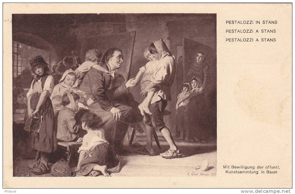 Carte De La Fête Nationale 1914 : Annulé - Pestalozzi à Stans - Collections