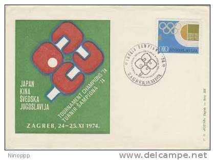 Yugoslavia -1974 Table Tennis Tournament Souvenir Cover - Other & Unclassified