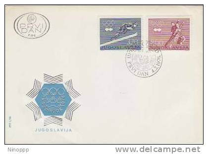 Yugoslavia -1976 Innsbruck Winter Olympic FDC - Winter 1976: Innsbruck