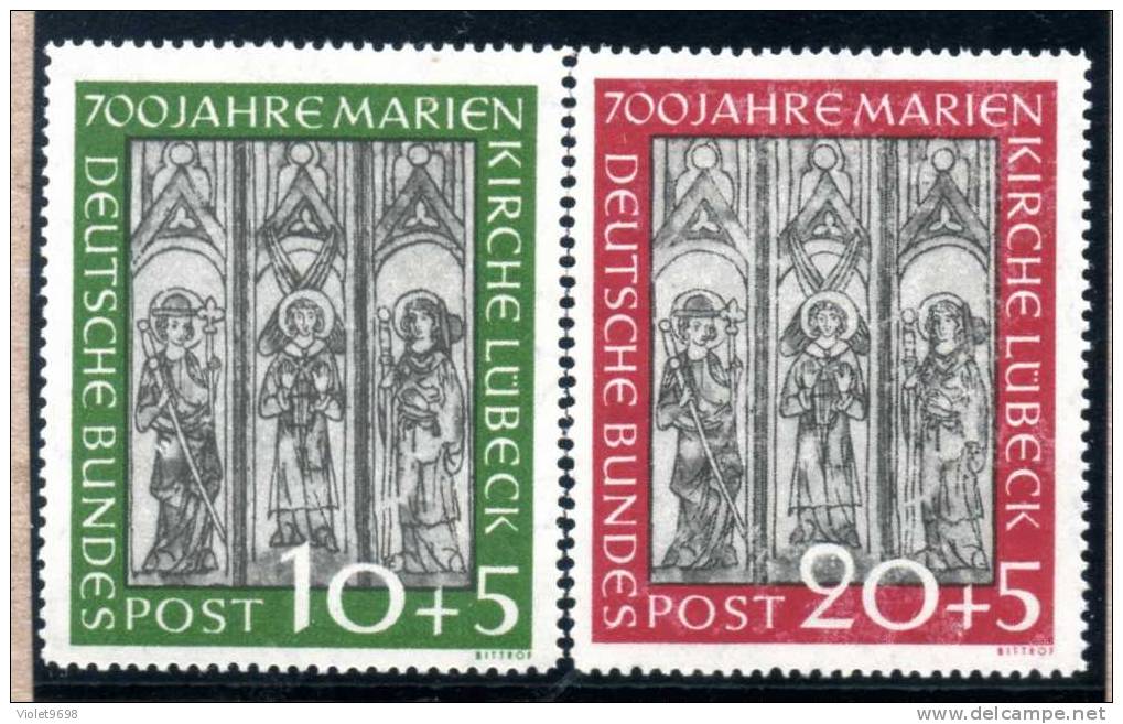 Allemagne Fédérale : TP N° 25/26 ** - Unused Stamps