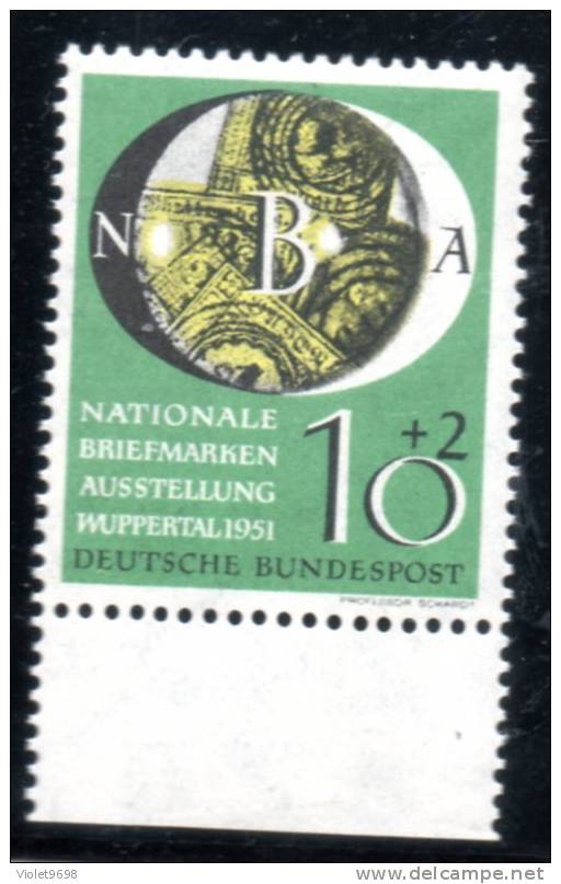 Allemagne Fédérale : TP N° 27 ** - Unused Stamps