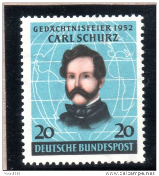 Allemagne Fédérale : TP N° 41 ** - Unused Stamps