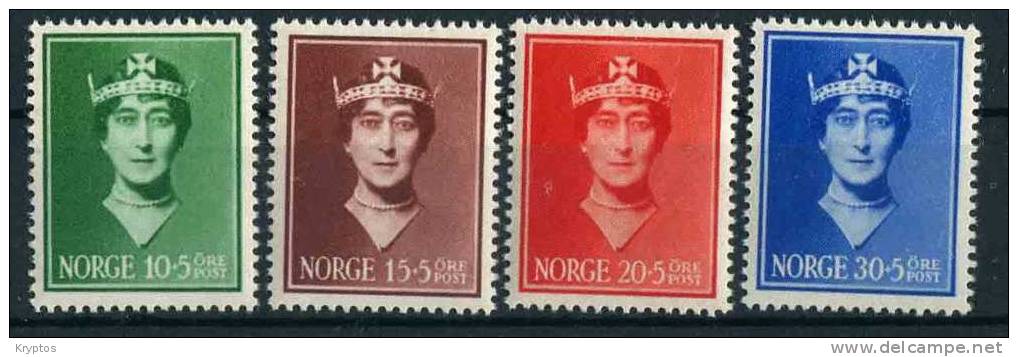 Norway 1939 - Queen Maud - Charity (comp. Set Of 4) - Ungebraucht