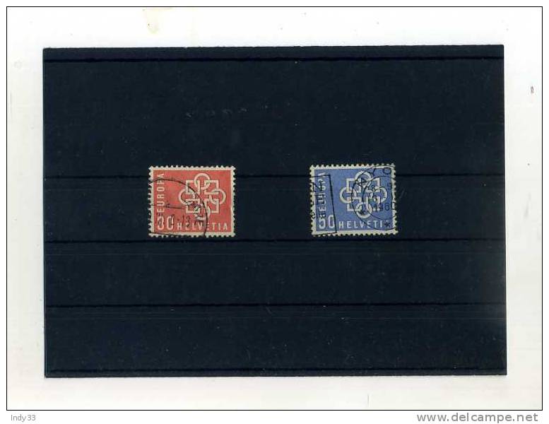 - SUISSE  . TIMBRES EUROPA 1959 - 1959