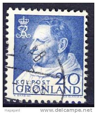 #Greenland 1963. King Frederik. Michel 52. Cancelled(o) - Used Stamps