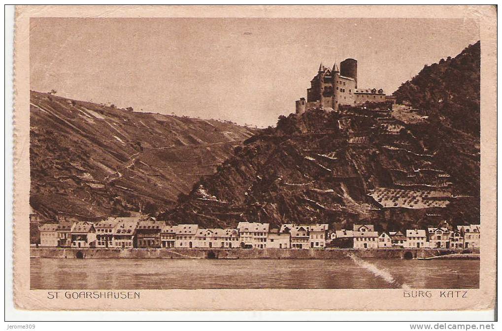 ALLEMAGNE - ST GOARSHAUSEN - CPA - N°13 - GOAR - BURG KATZ - St. Goar