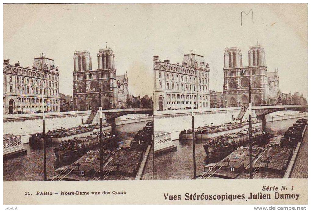 Carte     Stereoscopique   Paris - Stereoscope Cards